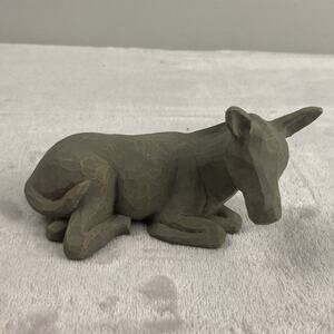 Willow Tree Nativity Gray Donkey Replacement Figurine Demdaco 1999 Susan Lord